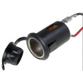 Acessório de isqueiro universal 12V com tampa e fio 10A